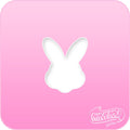 Bunny Head Pink Power Stencil