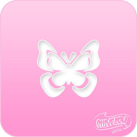 Butterfly 3 Pink Power Stencil