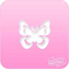 Butterfly 3 Pink Power Stencil - Silly Farm Supplies