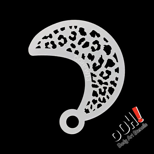 Cheetah Print Wrap Face Paint Stencil by Ooh! Body Art (W13) - Silly Farm Supplies