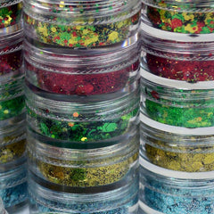 Christmas Miracle Chunky Loose Glitter Mix Stack- 5 7.5g by Vivid Glitter - Silly Farm Supplies