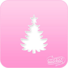 Christmas Tree Pink Power Stencil - Silly Farm Supplies