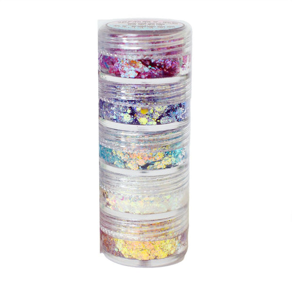 Classic Essential Iridescent Creme Glitter Mix Stack 21gr total By Brie