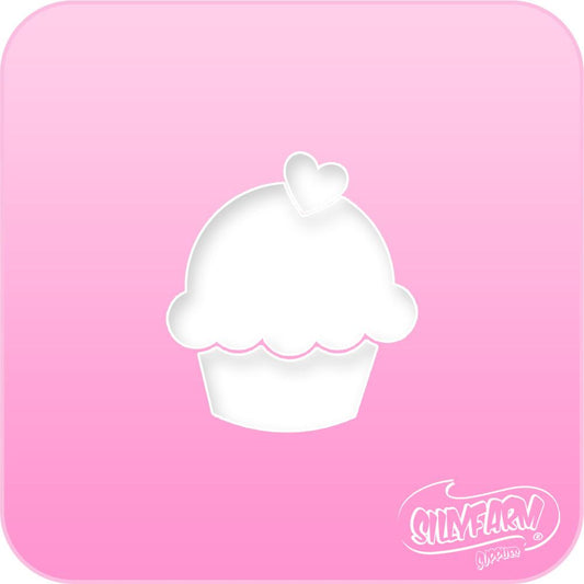 Cupcake Pink Power Stencil - Silly Farm Supplies
