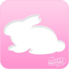 Cute Bunny Pink Power Stencil - Silly Farm Supplies