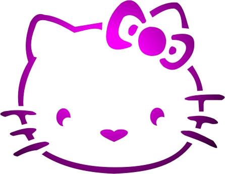 Cutest Kitty Trendy Tribal Stencil - Silly Farm Supplies