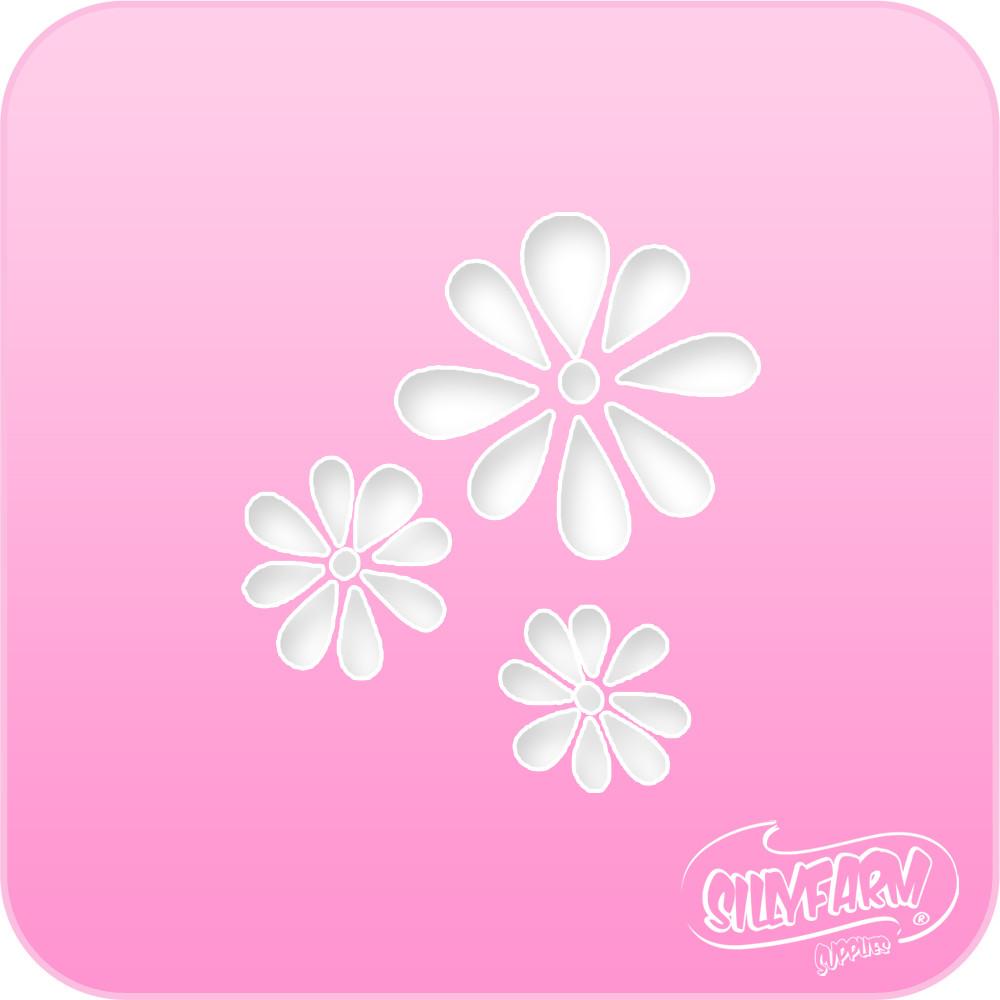 Daisies Pink Power Stencil - Silly Farm Supplies