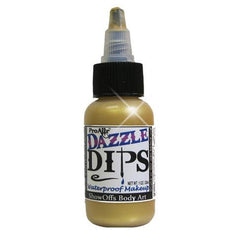 DAZZLE Dips Gold 1oz Waterproof Face Paint - Silly Farm Supplies