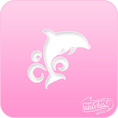 Dolphin Pink Power Stencil - Silly Farm Supplies