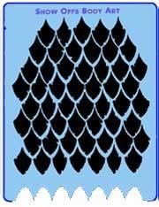 Dragon Scales QuickEZ Stencil - Silly Farm Supplies