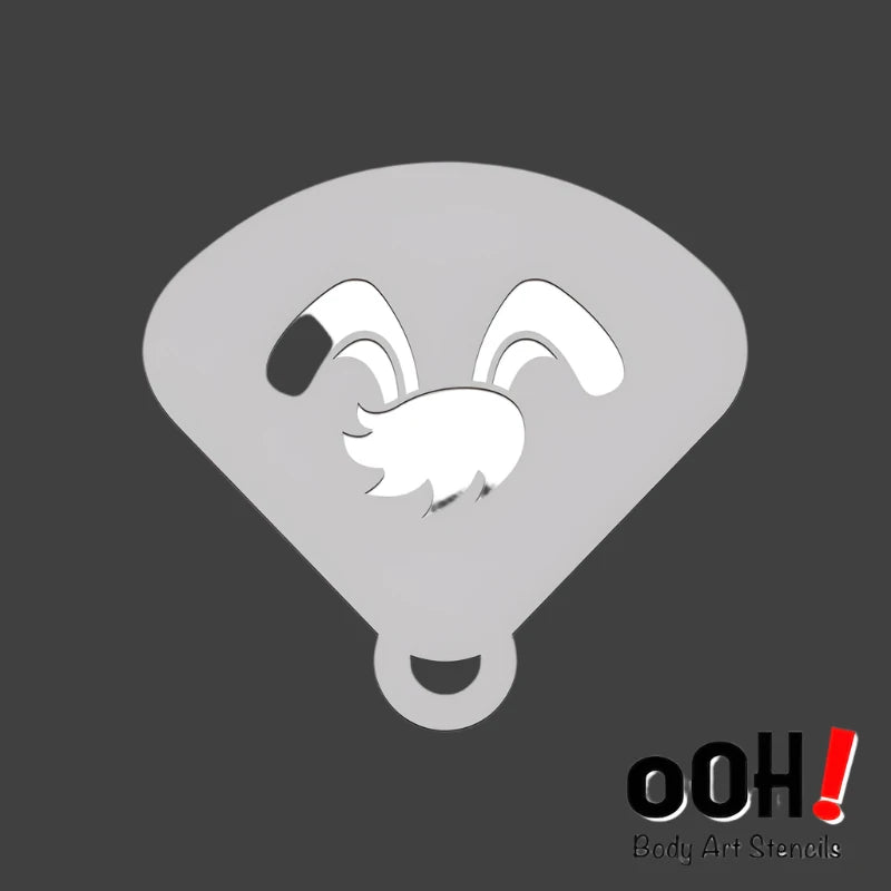 EASTER BUNNY EARS Mirror Face Paint Stencil by Ooh! Body Art (M08) - Silly Farm Supplies