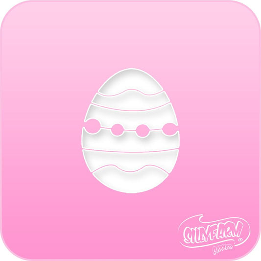 Easter Egg Pink Power Stencil - Silly Farm Supplies