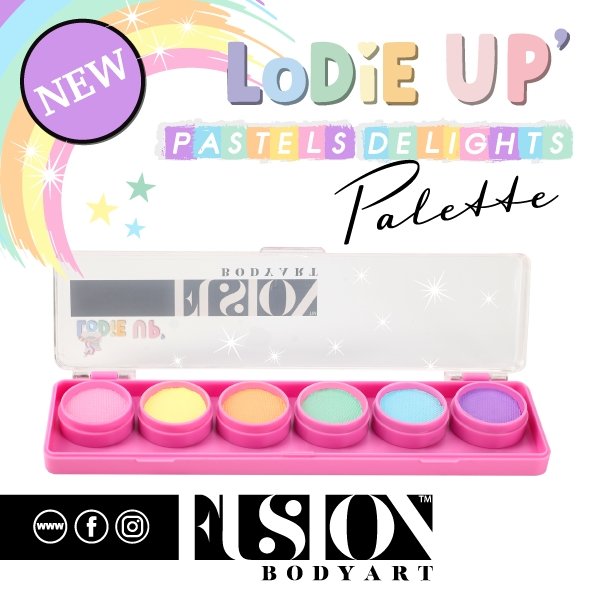 Elodie's Pastel Delights Palette by Fusion Body Art - Silly Farm Supplies