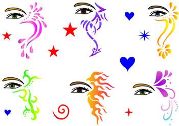 EyeSplash Trendy Tribal Stencil Mini Set 1 - Silly Farm Supplies