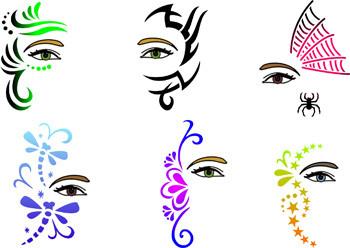 EyeSplash Trendy Tribal Stencil Mini Set 2 - Silly Farm Supplies