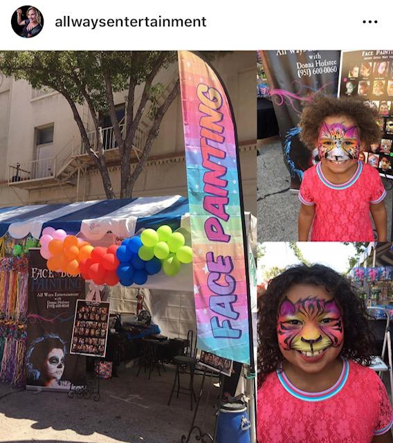 Face Painting Flag Banner- Words Only - Silly Farm Supplies