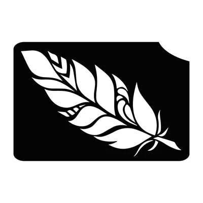 Feather Boho Glitter Tattoo Stencils Lot of 5 - Silly Farm Supplies