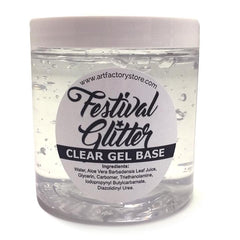 Festival Glitter CLEAR GEL Base 4oz - Silly Farm Supplies