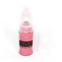 Flamingo Fine Glitter Mist 7.5g Pump Spray by Vivid Glitter - Silly Farm Supplies
