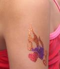Flower Heart Vine Glitter Tattoo Stencil 10 Pack - Silly Farm Supplies