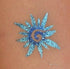 Flower Spiral Glitter Tattoo Y-Body Stencil 5 pack