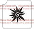 Flower Spiral Glitter Tattoo Y-Body Stencil 5 pack