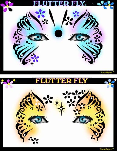 Flutter Fly Stencil Eyes Stencil - Silly Farm Supplies