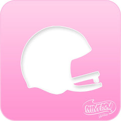 Football Helmet Pink Power Stencil - Silly Farm Supplies
