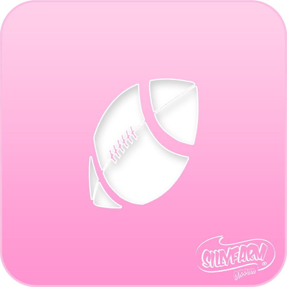 Football Pink Power Stencil - Silly Farm Supplies