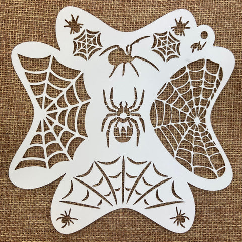 FRISBEE Stencil Webs and Spiders D1