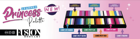 Fusion Body Art Leanne's Collection Princess Palette - Silly Farm Supplies
