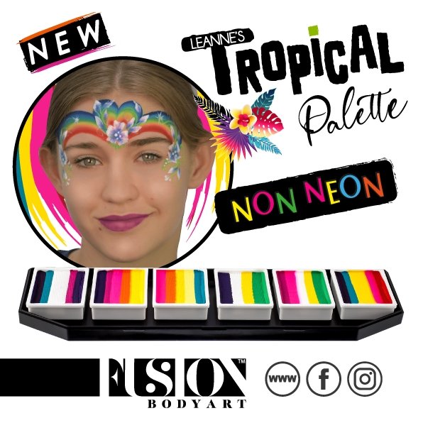 Fusion Body Art Leanne's Collection Tropical Palette
