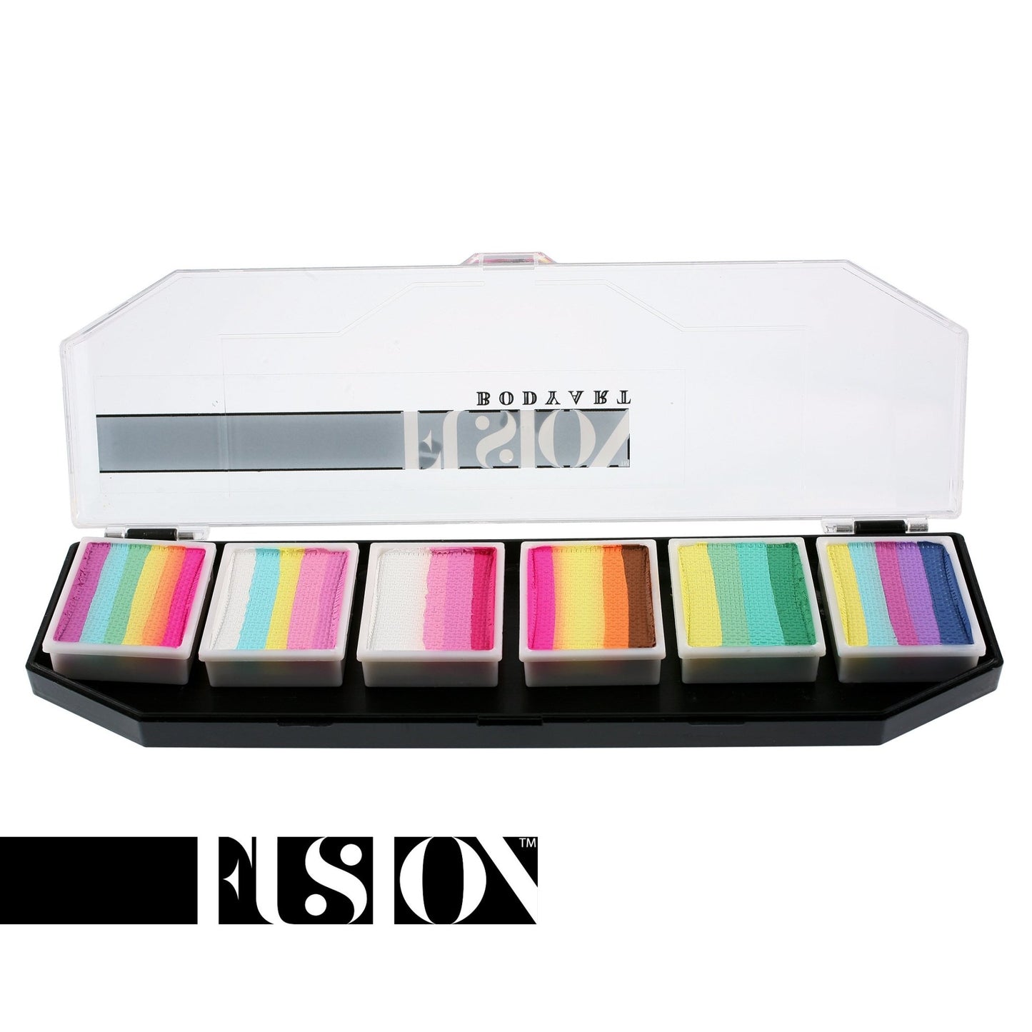 Fusion Body Art Lodie Up Cute Pastel Rainbow Palette - Silly Farm Supplies