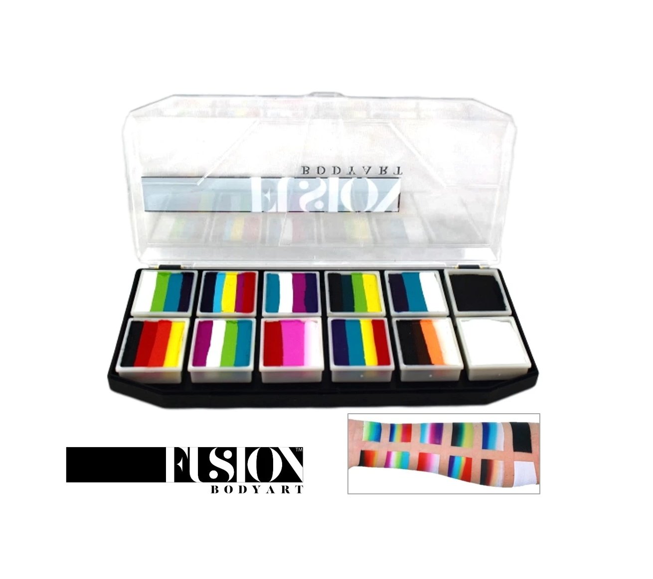 Fusion Body Art Rainbow Explosion Spectrum Palette - Silly Farm Supplies