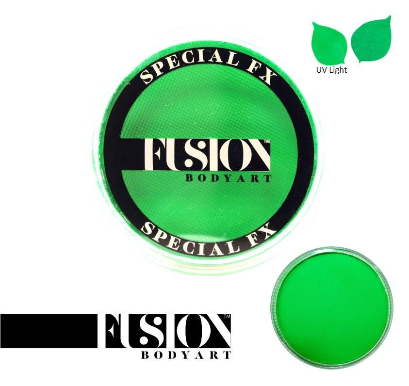 FX UV Neon Green 32g Fusion Body Art Face Paint - Silly Farm Supplies
