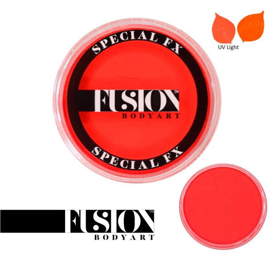 FX UV Neon Orange 32g Fusion Body Art Face Paint - Silly Farm Supplies