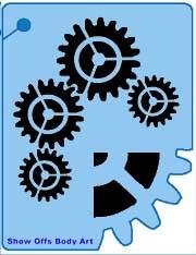 Gears QuickEZ Stencil - Silly Farm Supplies