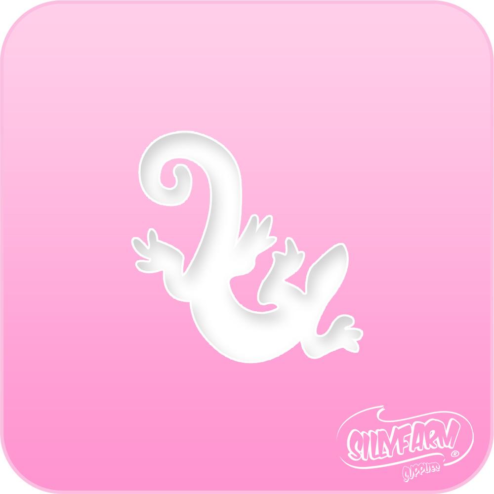 Gecko Pink Power Stencil - Silly Farm Supplies