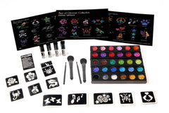 Glimmer Body Art Business Kit with Design Sheets - Silly Farm Supplies
