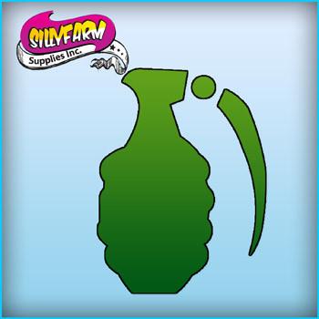 Grenade Pink Power Stencil - Silly Farm Supplies