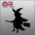Halloween 6 (witch) Glitter Tattoo Stencil 10 Pack