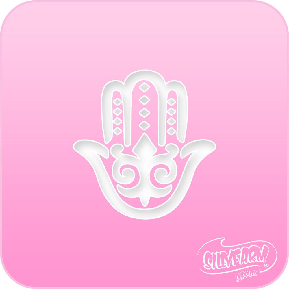 Hamsa Pink Power Stencil - Silly Farm Supplies