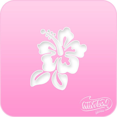 Hibiscus Pink Power Stencil