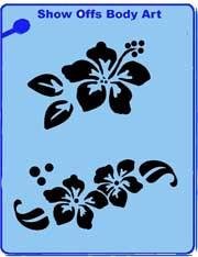 Hibiscus QuickEZ Stencil - Silly Farm Supplies