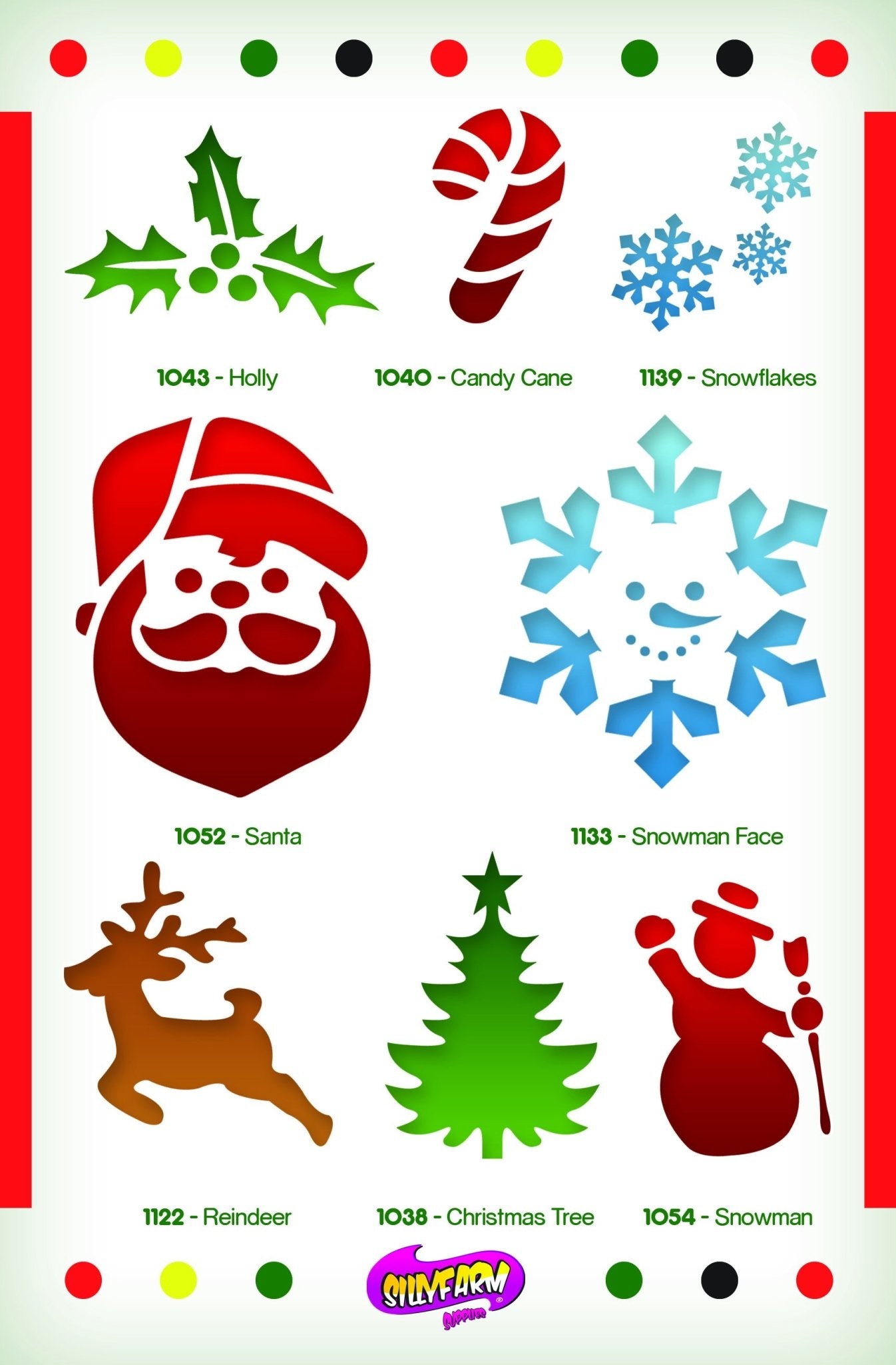 Holiday Pink Power Stencil Set - Silly Farm Supplies