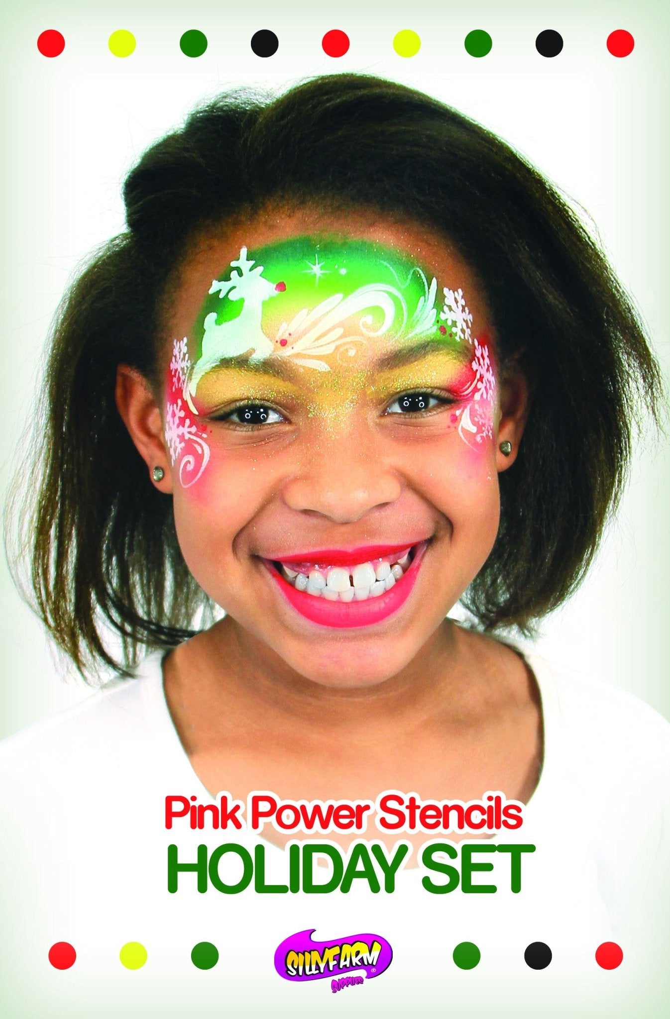 Holiday Pink Power Stencil Set - Silly Farm Supplies