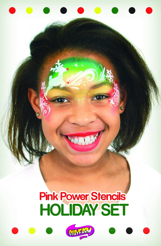 Holiday Pink Power Stencil Set - Silly Farm Supplies