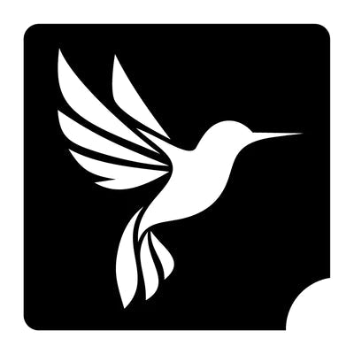 Humming Bird Glitter Tattoo Stencil Lot of 5 - Silly Farm Supplies