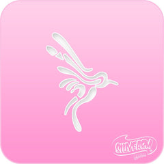 Hummingbird 2 Pink Power Stencil - Silly Farm Supplies