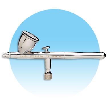Iwata HP-CR Large Gravity Feed Revolution Series Airbrush Gun - Silly Farm Supplies
